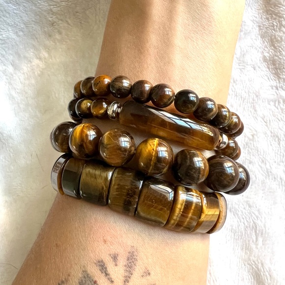 Dalmatian Jasper ID Mala Bead Bracelet - Picture 12 of 12